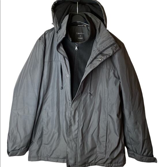 Calvin Klein Water Resistant Wind Protection Double Zip Jacket Mens Size Medium - Picture 1 of 12